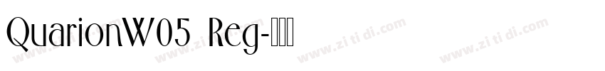 QuarionW05  Reg字体转换